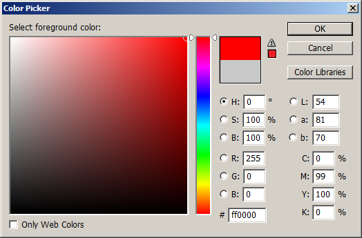 Photoshop 的 Color Picker